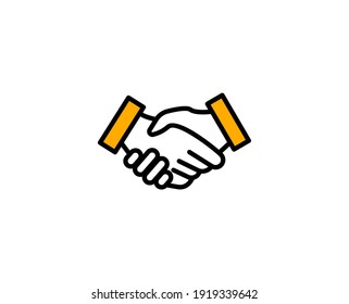 Handshake premium line icon. Simple high quality pictogram. Modern outline style icons. Stroke vector illustration on a white background. 