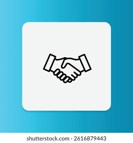 A handshake representing financial agreement or contract.
