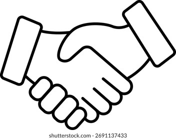 handshake shaking hand Paquete icon pack symbols Logotipo del negocio
