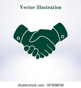 Handshake sign icon. 