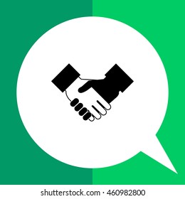 Handshake sign icon