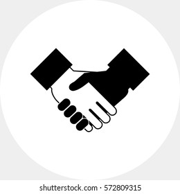 Handshake sign icon