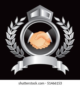 handshake silver royal display