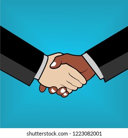 handshake simple vector