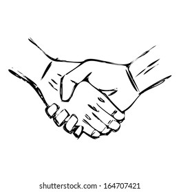 handshake sketch