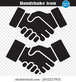 Handshake Solid Icon set. handshake vector illustration. Two muscular hand arm wrestling Silhouette.