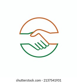 Handshake symbol (handshake emblem, handshake sign)
