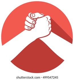 handshake symbol flat icon