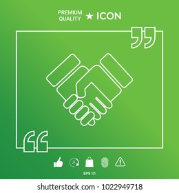 Handshake symbol icon