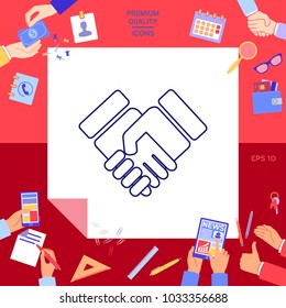 Handshake symbol icon