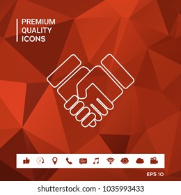 Handshake symbol icon