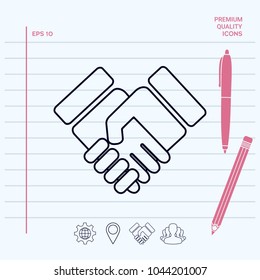 Handshake symbol icon