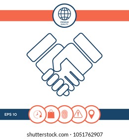 Handshake symbol icon
