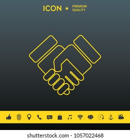 Handshake symbol icon