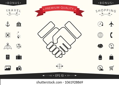 Handshake symbol icon