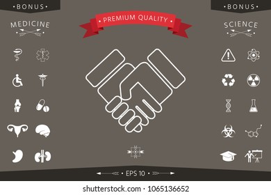 Handshake symbol icon