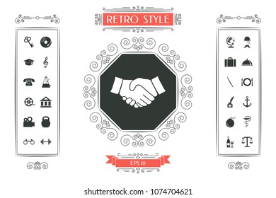 Handshake symbol icon