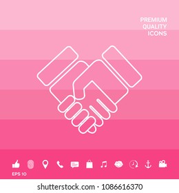 Handshake symbol icon