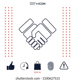 Handshake symbol icon