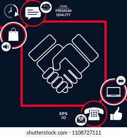 Handshake symbol icon