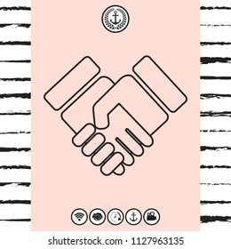 Handshake symbol icon