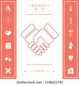 Handshake symbol icon