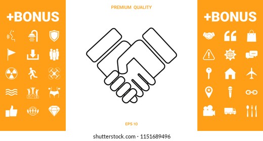 Handshake symbol icon
