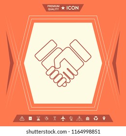 Handshake symbol icon