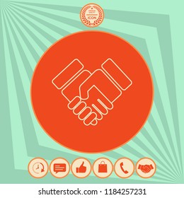 Handshake symbol icon