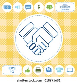 Handshake symbol icon