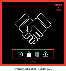 Handshake symbol icon
