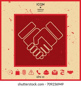 Handshake symbol icon