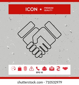 Handshake symbol icon Handshake symbol icon