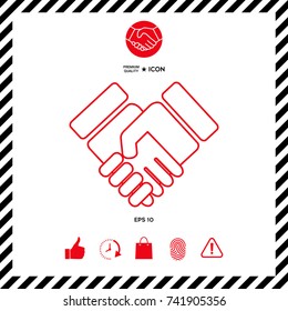 Handshake symbol icon