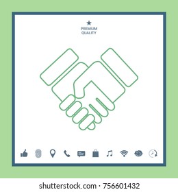 Handshake symbol icon