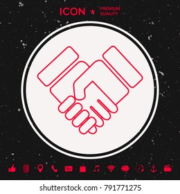 Handshake symbol icon