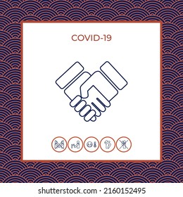 Handshake symbol icon. Elements for your design