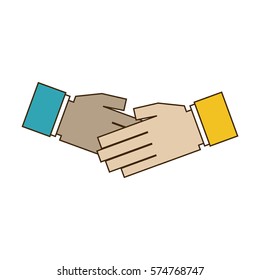 Handshake symbol isolated icon vector illustration graphic design