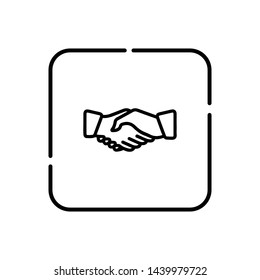 Handshake, handshake symbol vector icon
