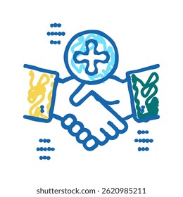handshake thank you doodle icon sketch vector. handshake thank you sign. isolated symbol illustration - Powered by Shutterstock - Get 15% off with code: PIKWIZARD15