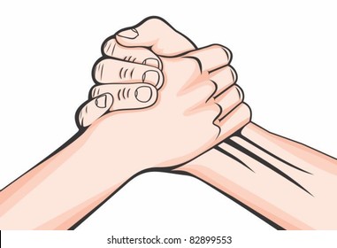 handshake two male hands