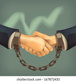 Handshake. Vector format