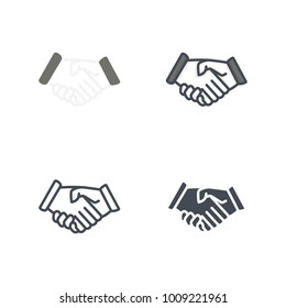 Handshake vector icon