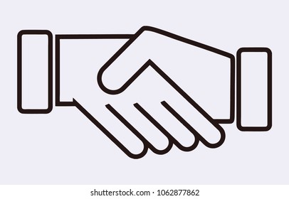 handshake vector icon