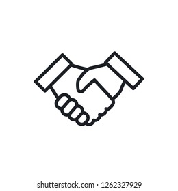handshake vector icon