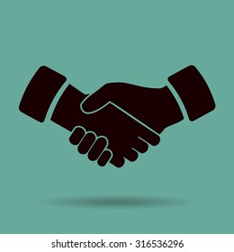 handshake vector icon