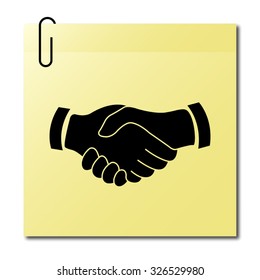 handshake - vector icon