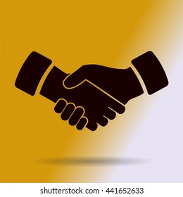handshake vector icon