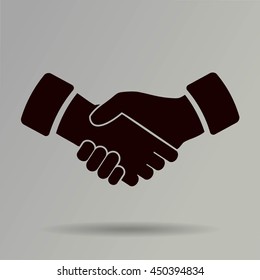 handshake vector icon