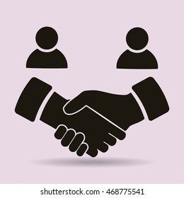handshake vector icon
